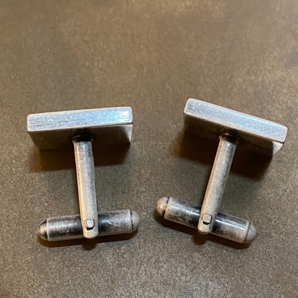 NEIMAN MARCUS Red Swarovski STEAMPUNK Cufflinks - Picture 5 of 10